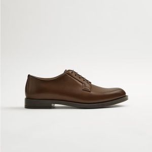 NWT. Zara Man Brown Blucher Type Shoes. Size 10, 11, 12.